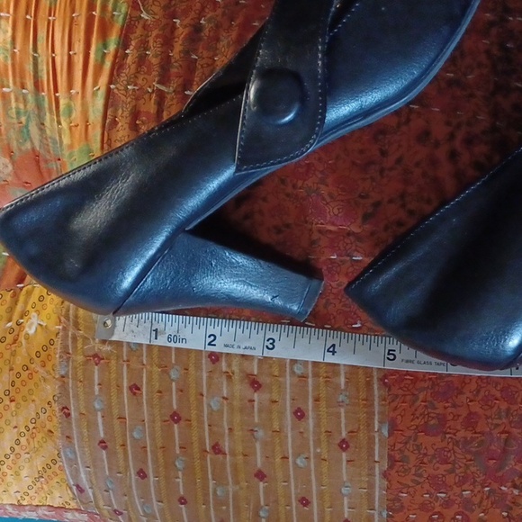 American Eagle Lower East Side Women Kim Black leather Mary Jane Pumps, sz 9 - Picture 4 of 9